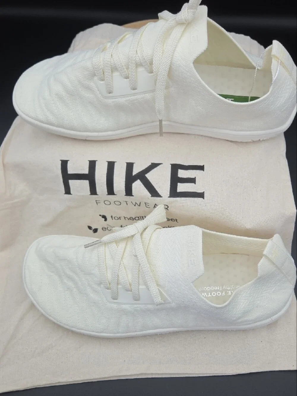 Hike Footwear Comforto Max Unisex White Animal Knit Womens 11 11.5 Mens 9 9.5